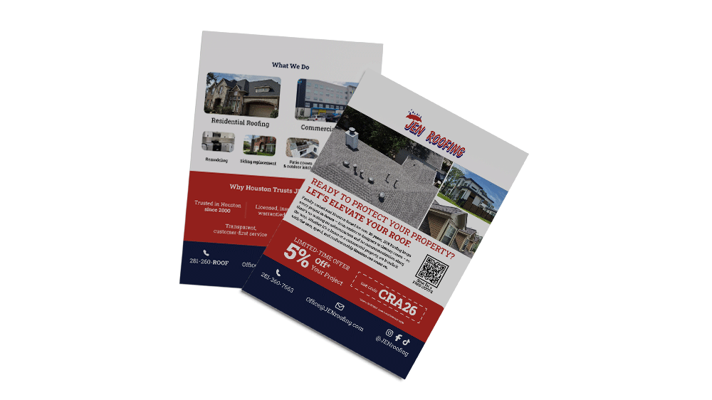JEN Roofing flyer